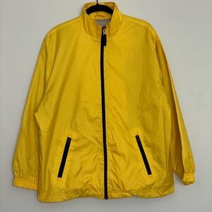GAP Men's Bright Yellow Full-Zip Windbreaker